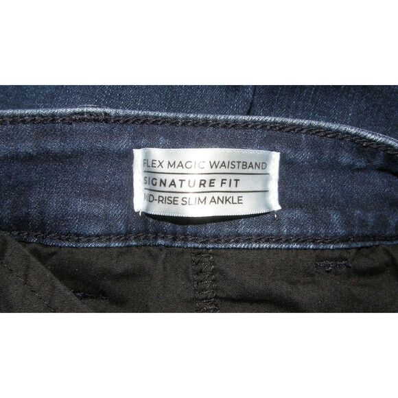 LANE BRYANT Plus Sz 20 Petite Flex Magic Waist Stretchy Signature Fit Blue Jeans - Picture 4 of 5